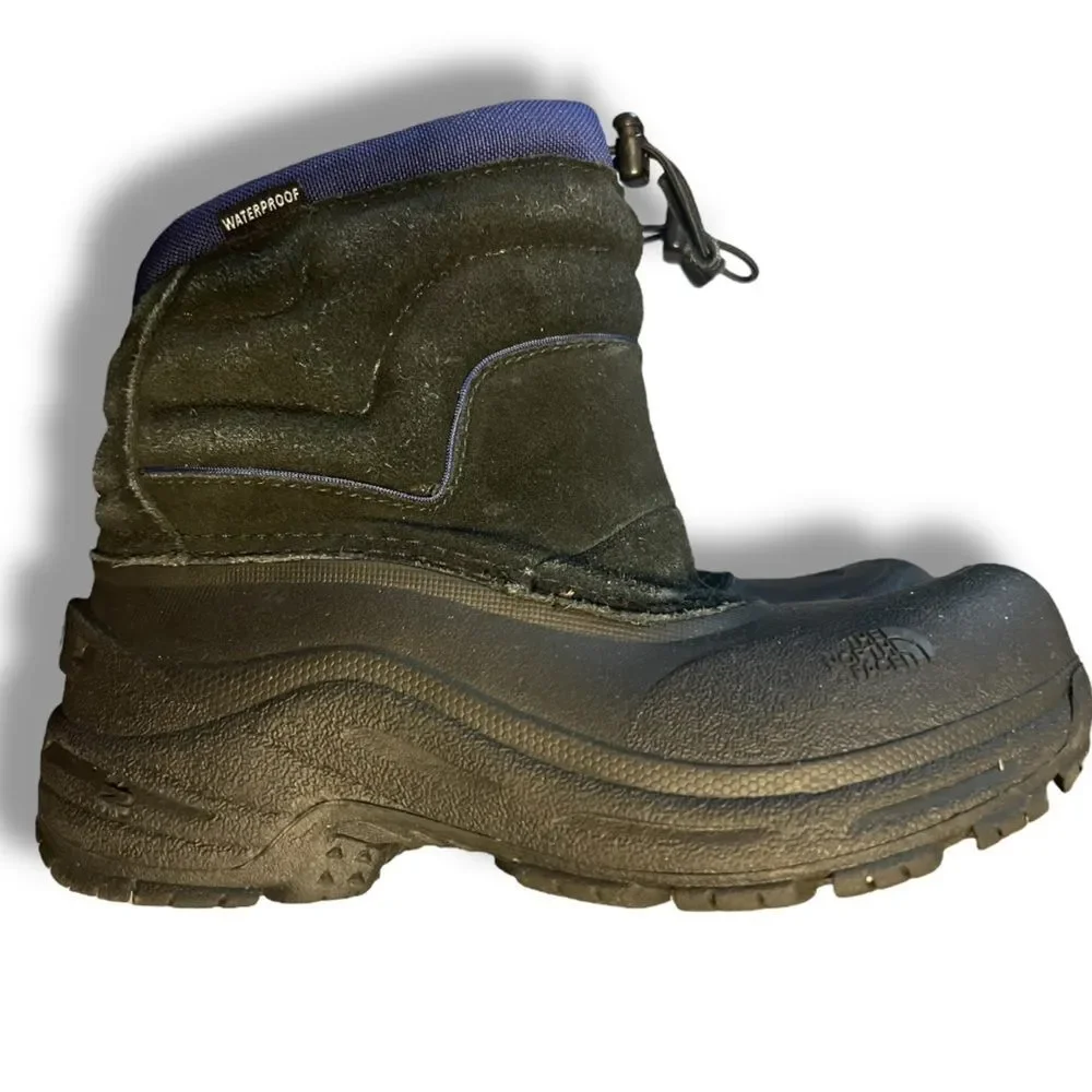 The North Face Powder-Hound Pull-On Boot Black & Blue Outdoor Gorp Boys Size 4